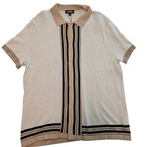 Express knitted button down shirt - Men's L - NWT